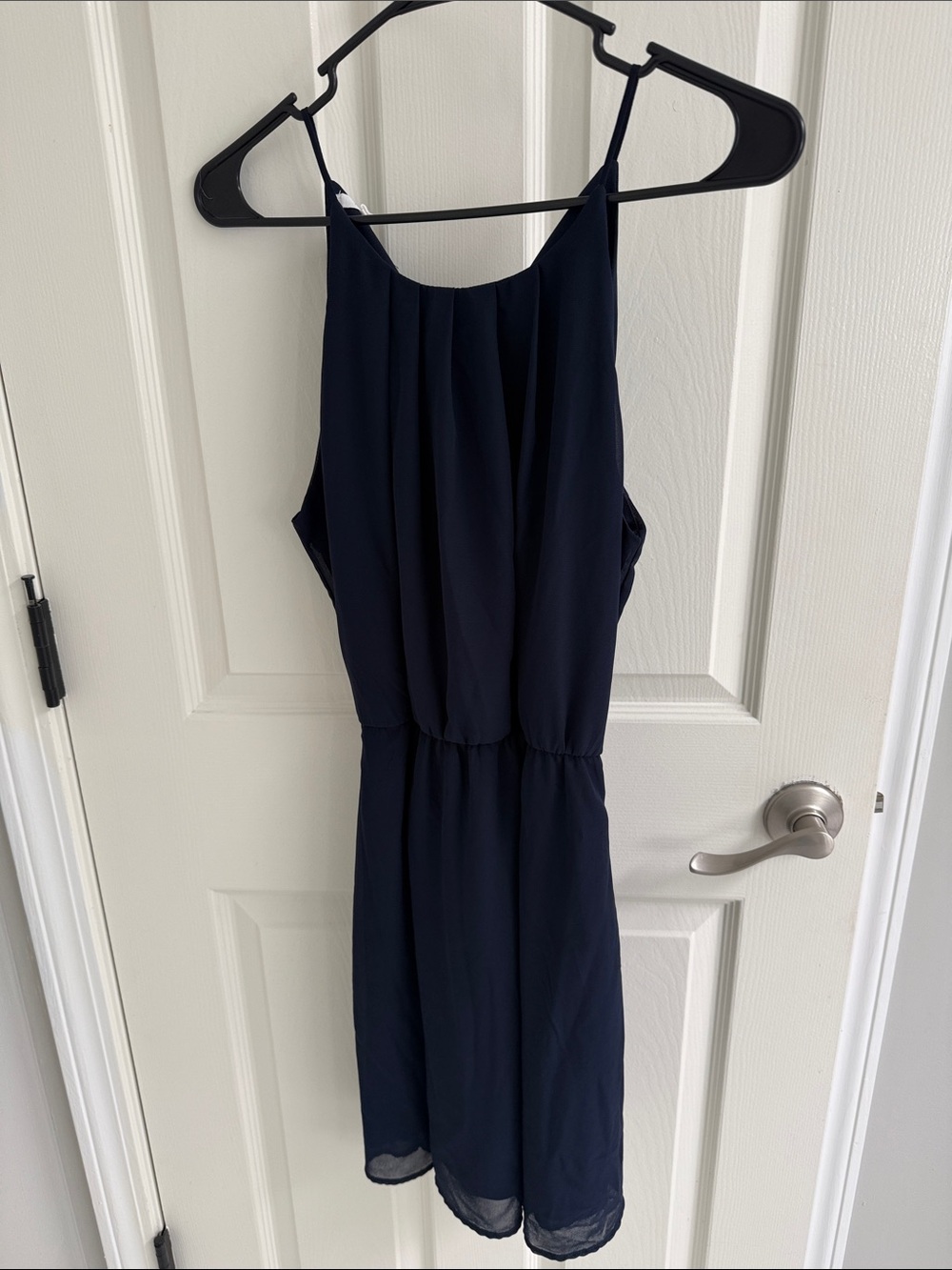 Women's Navy Sleeveless Dress